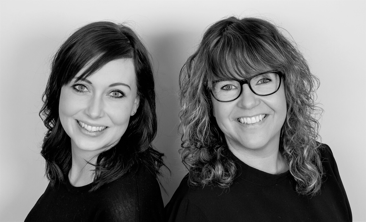 Anneli och Siri på Hårfint i salong Finspång